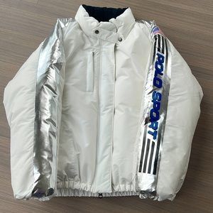 NEW Water Resistant POLO SPORT SKI Jacket - Size L White